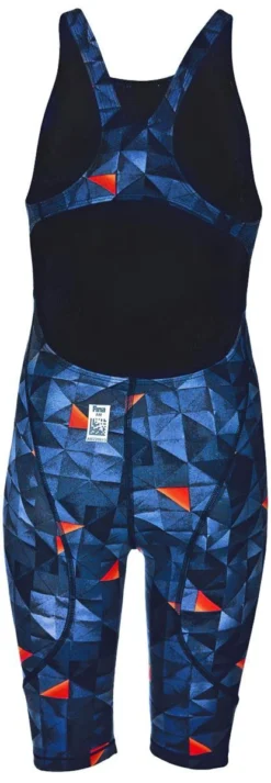 Combinaison De Natation Fille Arena Powerskin St 2.0 Full Body Dos Ouvert Turquoise / Orange -Équipement De Natation 000871 801 b