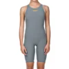 Combinaison De Natation Femme Arena Powerskin R-Evo One Dos Ouvert Grey