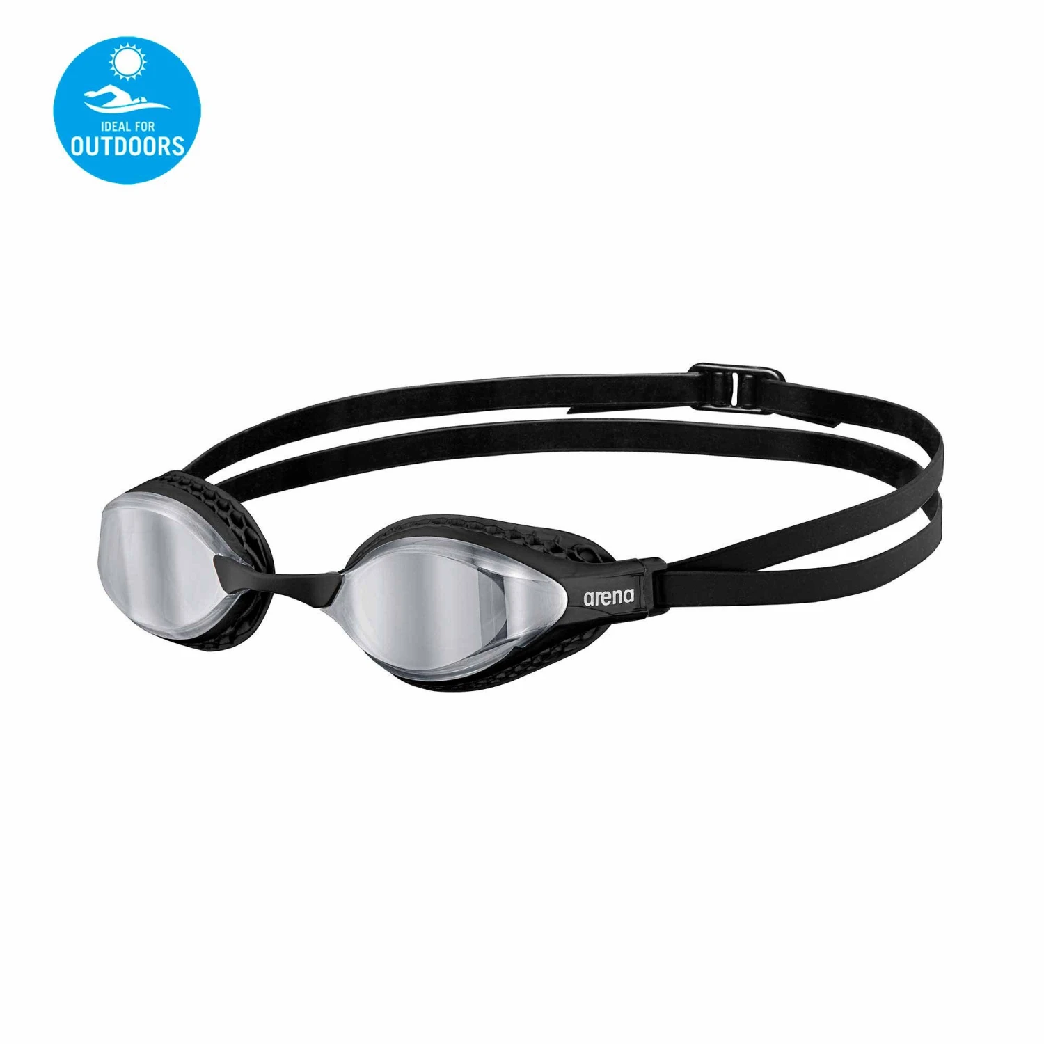 Lunettes De Compétition Natation Arena Air Speed Mirror Black Silver 1 Lunettes De Compétition Natation Arena Air Speed Mirror Black Silver