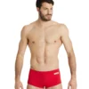 Short De Bain Taille Basse Arena Homme Team Uni Rouge