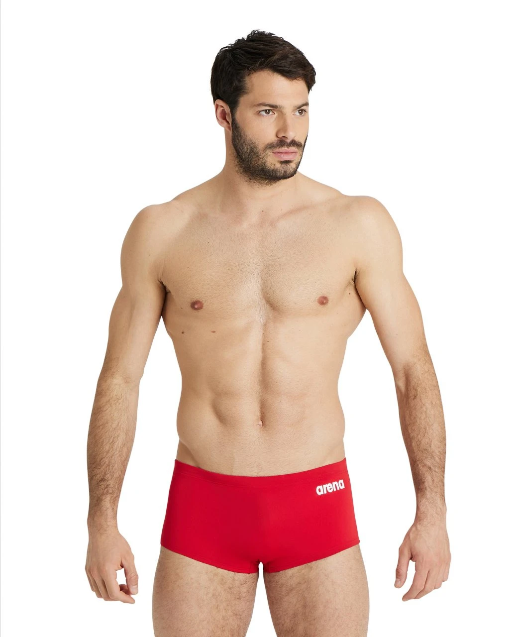 Short De Bain Taille Basse Arena Homme Team Uni Rouge