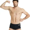 Short De Bain Taille Basse Arena Homme Team Uni Noir