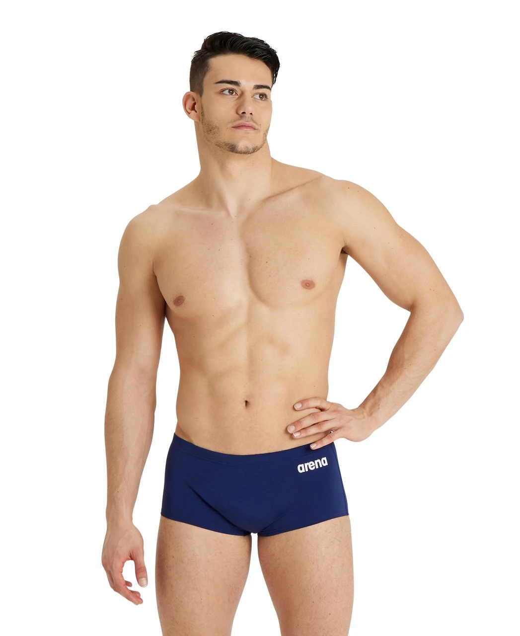 Short De Bain Taille Basse Arena Homme Team Uni Bleu Marine