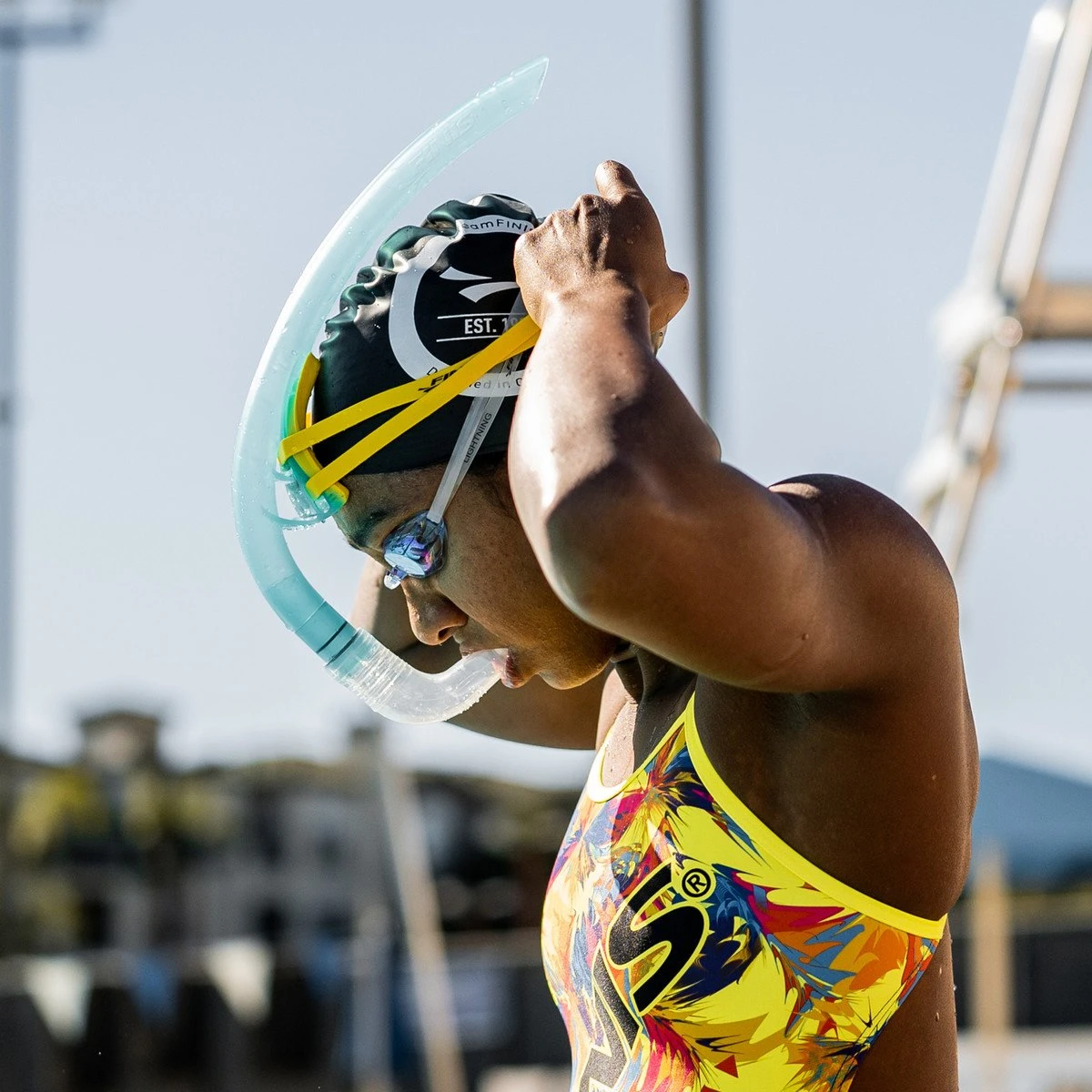 Tuba Frontal Finis STABILITY SNORKEL Yellow 3 Tuba Frontal Finis STABILITY SNORKEL Yellow – Image 3