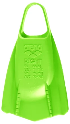 Palmes Courtes De Natation Silicone Arena Powerfin Pro Acid Lime -Équipement De Natation 1e207 065 powerfin pro 006 b s