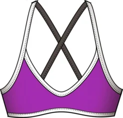 Haut De Maillot De Bain Femme Diana Twin Brassière Violet 6 Haut De Maillot De Bain Femme Diana Twin Brassière Violet -Équipement De Natation 3104010804