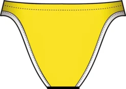 Bas De Maillot De Bain Femme Diana Twin Slip Jaune -Équipement De Natation 3124005806bck