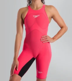 Combinaison De Natation Femme Speedo Lzr Pur Valor Dos Ouvert Red / Black 11978B091