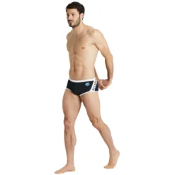 Maillot De Bain Arena Homme Arena ICONS Black White -Équipement De Natation arena icons solid swim low waist short black white 7 1251075
