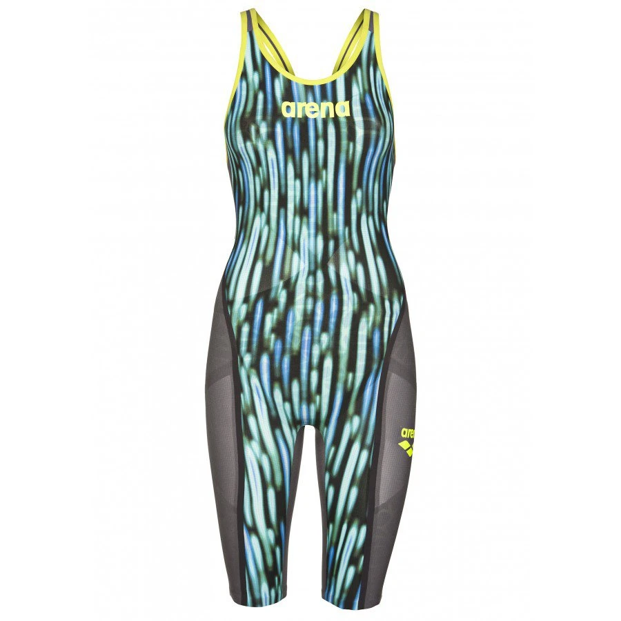 Combinaison De Natation Femme Arena Carbon Ultra Edition 2018 Dos Ouvert Blue Drops Fluo/ Yellow 3 Combinaison De Natation Femme Arena Carbon Ultra Edition 2018 Dos Ouvert Blue Drops Fluo/ Yellow – Image 3