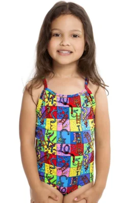 Maillot De Bain Funkita Enfant Fille Slippery Snakes Multicolore