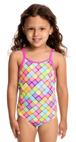 Maillot De Bain Funkita Enfant Fille Powder Puff Multicolore