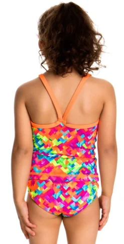 Maillot De Bain Funkita 2 Pièces Enfant Fille Stroke Rate Multicolore -Équipement De Natation fg04t stroke rate 04 0