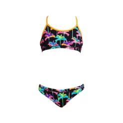 Maillot De Bain Funkita 2 Pièces Fille Palm Drive Noir -Équipement De Natation fs02g palm drive 4166 scaled