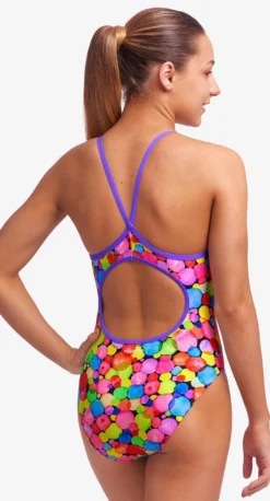 Maillot De Bain Funkita Fille Diamond Back - Bubble Tea -Équipement De Natation fs11g71544 1