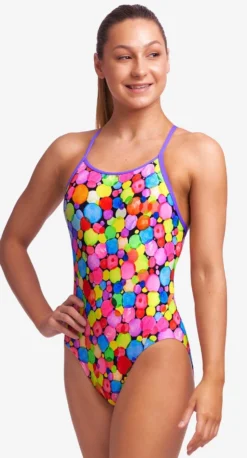 Maillot De Bain Funkita Fille Diamond Back - Bubble Tea -Équipement De Natation fs11g71544 2
