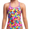 Maillot De Bain Funkita Fille Diamond Back - Bubble Tea