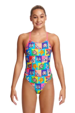 Maillot De Bain Funkita Fille Diamond Back - Rat Pack