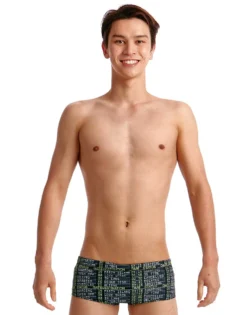 Maillot De Bain Funky Trunks Garçon Departure Board Noir