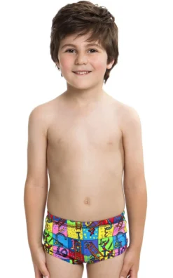 Maillot De Bain Funky Trunks Enfant Garçon Slippery Snakes Multicolore