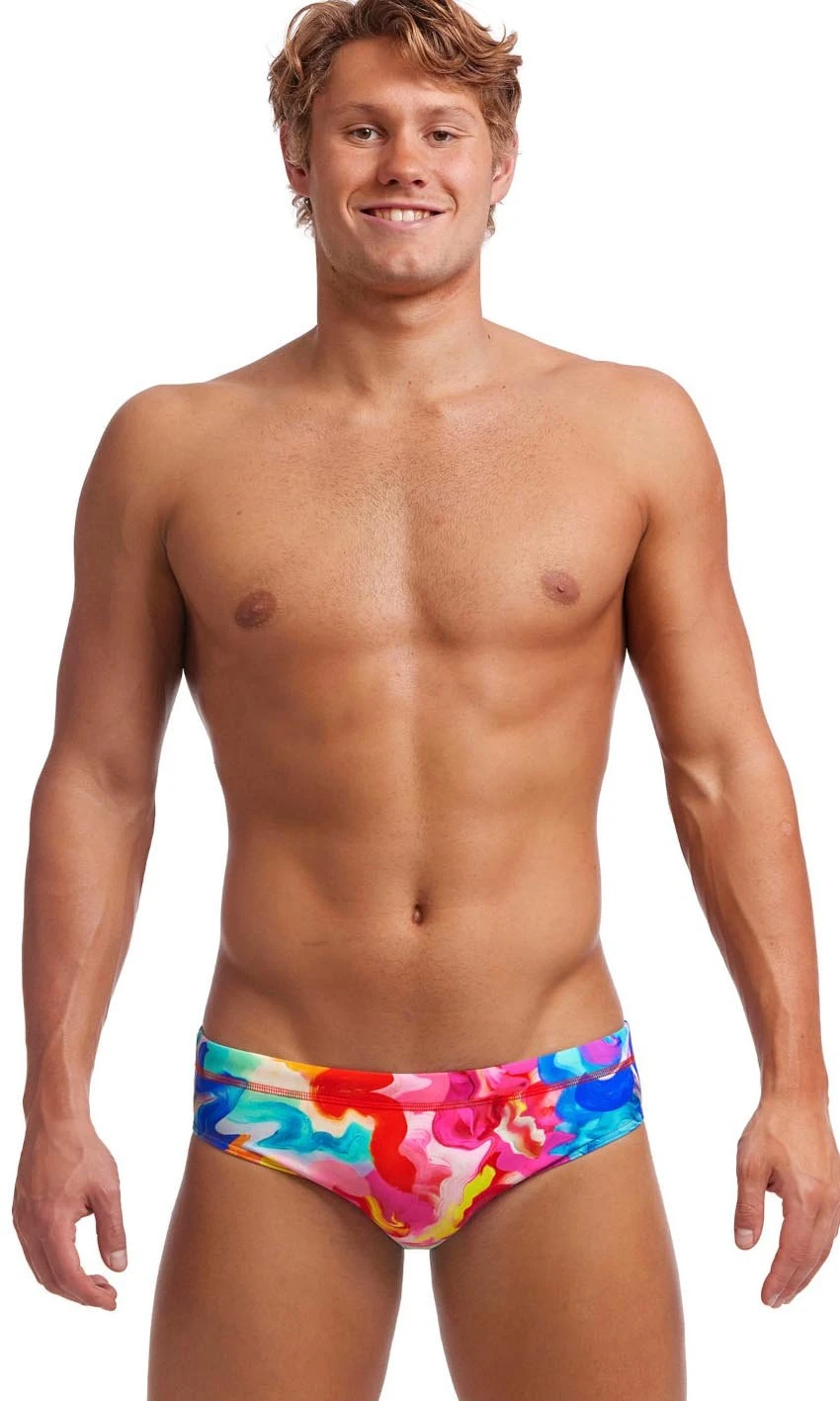 Maillot De Bain Funky Trunks Homme Brief Messy Monet 1 Maillot De Bain Funky Trunks Homme Brief Messy Monet