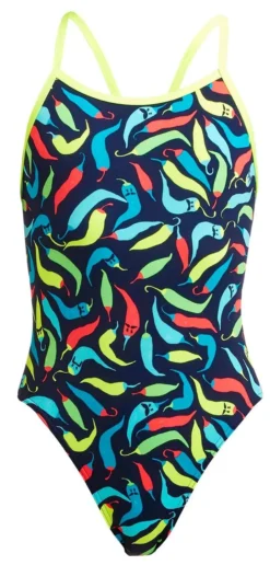Maillot De Bain Funkita Fille Single Strap Chilli Boss -Équipement De Natation g chilli boss
