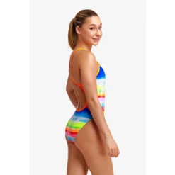 Maillot De Bain Funkita Fille Single Strap - Dye Hard -Équipement De Natation girl dye hard c2