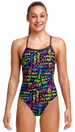 Maillot De Bain Funkita Fille Strapped In - Love Funky