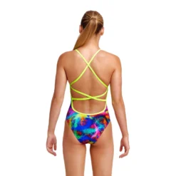Maillot De Bain Funkita Fille Strapped In - Solar Flares -Équipement De Natation girl solar d