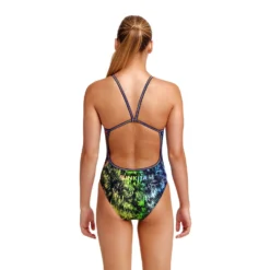 Maillot De Bain Funkita Fille Single Strap - Lion Eyes -Équipement De Natation girls lion eyes d