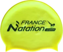 Bonnet Silicone De Natation France Natation Jaune