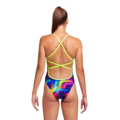 Maillot De Bain Funkita Femme Strapped In - Solar Flares -Équipement De Natation ladies solar d