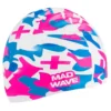 Bonnet Silicone De Natation Madwave CAMOUFLAGE Blanc
