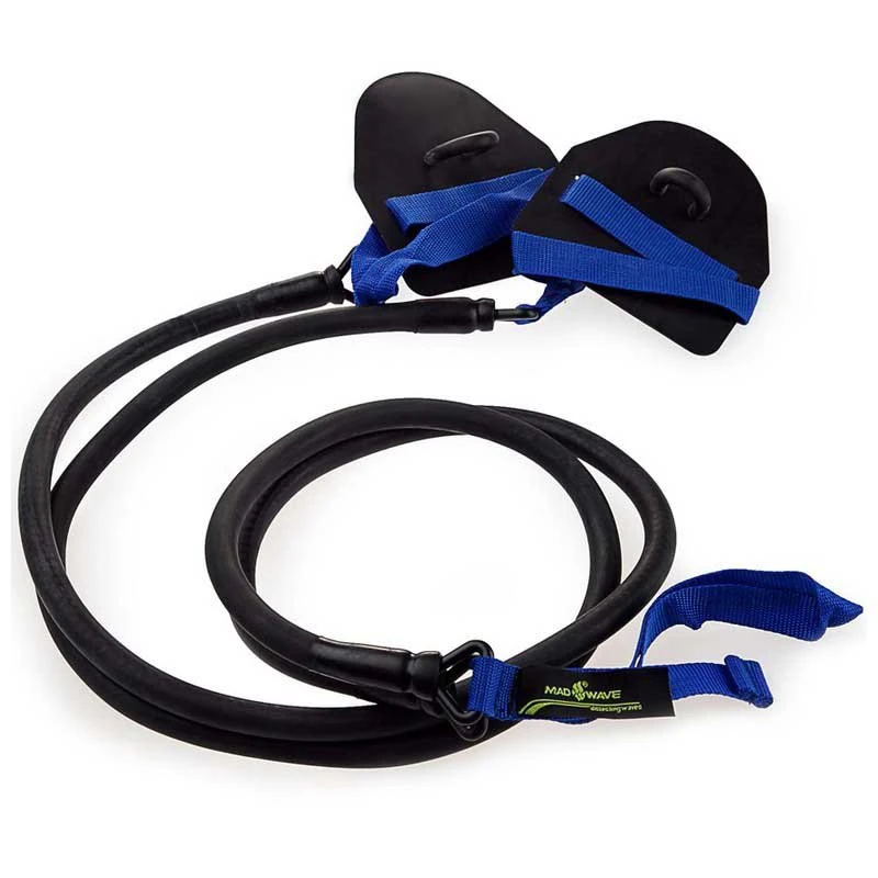 Matériel D'entraînement, Musculation Hors De L'eau Madwave Elastiques Avec Plaquettes Bleu 1 Matériel D'entraînement, Musculation Hors De L'eau Madwave Elastiques Avec Plaquettes Bleu