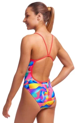 Maillot De Bain Funkita Fille Single Strap - Radar Rage -Équipement De Natation radar rage girls4