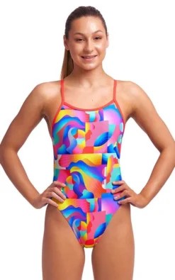 Maillot De Bain Funkita Fille Single Strap - Radar Rage -Équipement De Natation radar rage girls5