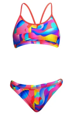 Maillot De Bain Funkita 2 Pièces Fille Racerback - Radar Rage -Équipement De Natation radar rage girls 2p3