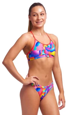 Maillot De Bain Funkita 2 Pièces Fille Racerback - Radar Rage -Équipement De Natation radar rage girls 2p 1