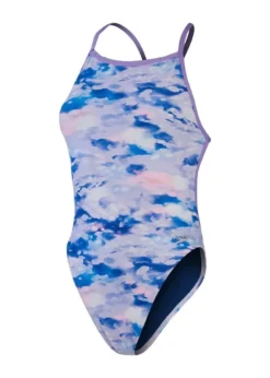 Maillot De Bain 1 Pièce SPEEDO Allover Digital Vback Swimsuit - Clearwater Dawn