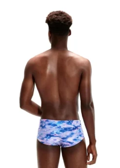 Maillot De Bain Homme SPEEDO Allover Digital 13.5cm Briefs - Clearwater Dawn -Équipement De Natation sp3 5