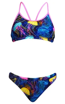 Maillot De Bain Funkita 2 Pièces Fille Racerback - Swimma Stinga -Équipement De Natation swimma girls 2p3