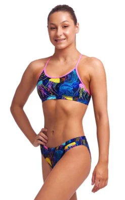 Maillot De Bain Funkita 2 Pièces Fille Racerback - Swimma Stinga -Équipement De Natation swimma girls 2p5